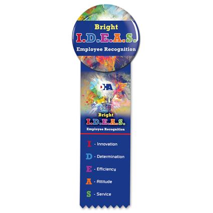 Full Color Button & Ribbon - LarLu